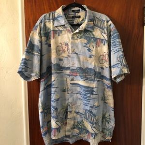 Nautica short sleeve button down vacation shirt